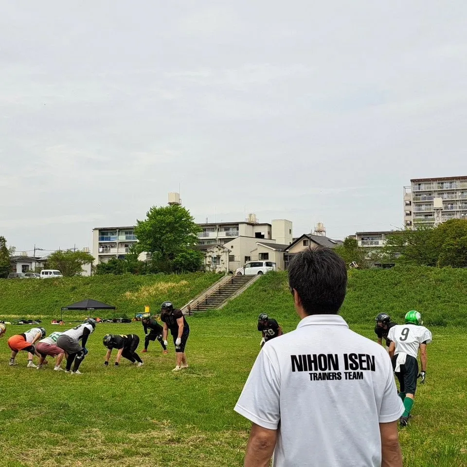久しぶりのアメフト帯同