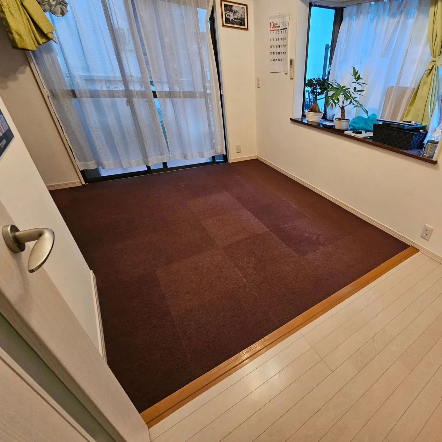 治療室の絨毯交換終了~